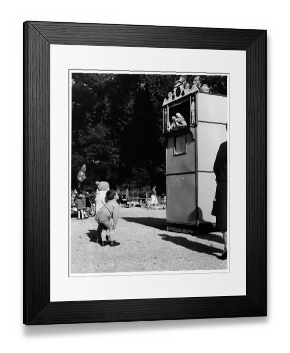 Framed Print : Punch And Judy Show In France Framed Print : Punch And Judy Show In France