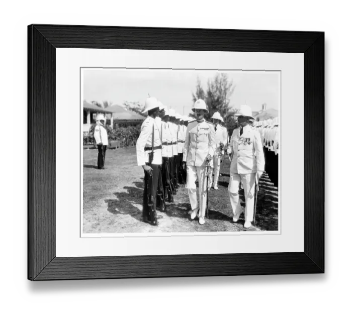 Framed Print : Native police In Nassau, Bahamas Framed Print : Native police In Nassau, Bahamas