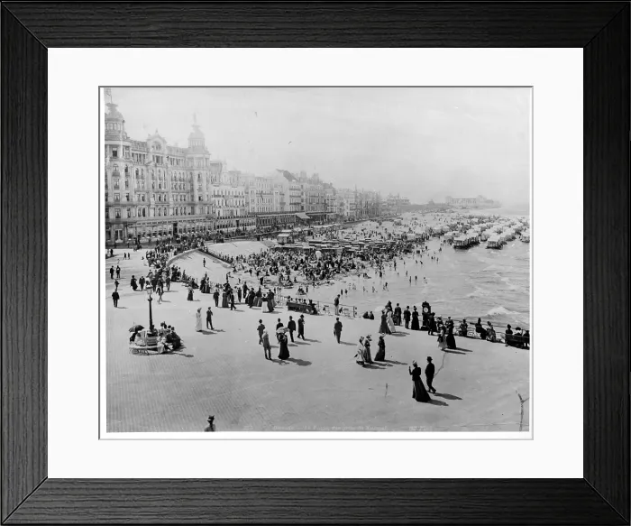 Framed Print : Ocean Front In Ostende, Belgium Framed Print : Ocean Front In Ostende, Belgium