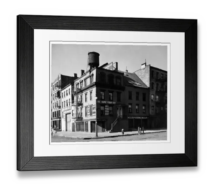 Framed Print : James Slip Gospel Mission In New York City, New York