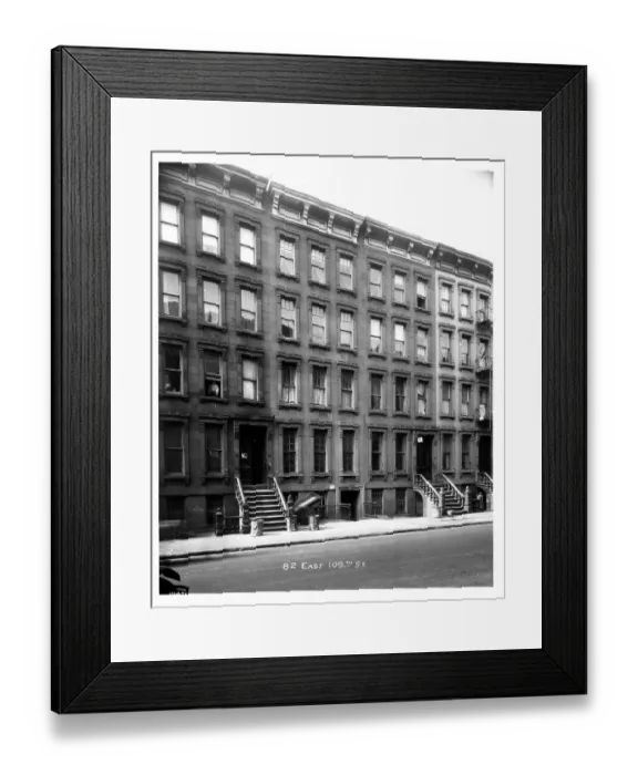 Framed Print : 82 East 109th Street In New York City, New York Framed Print : 82 East 109th Street In New York City, New York