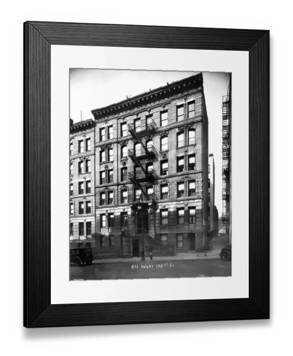 Framed Print : 611 West 152nd Street In New York City, New York Framed Print : 611 West 152nd Street In New York City, New York