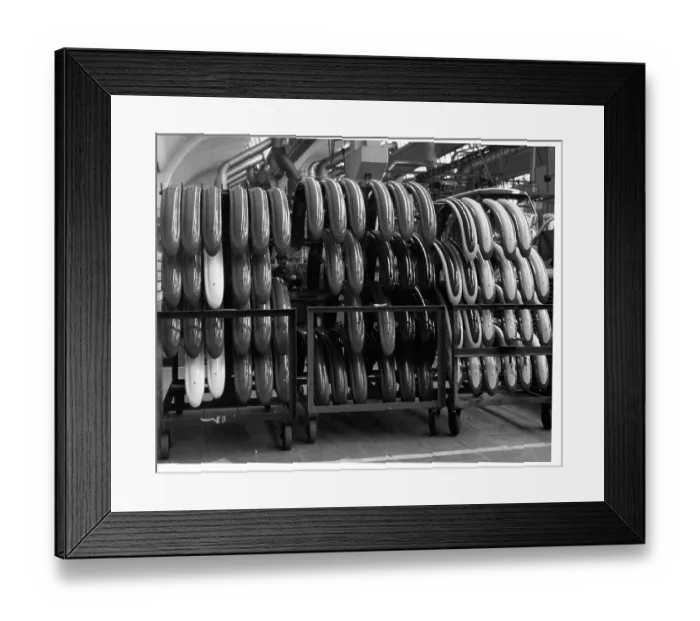 Framed Print : Volkswagen Fenders in factory Framed Print : Volkswagen Fenders in factory