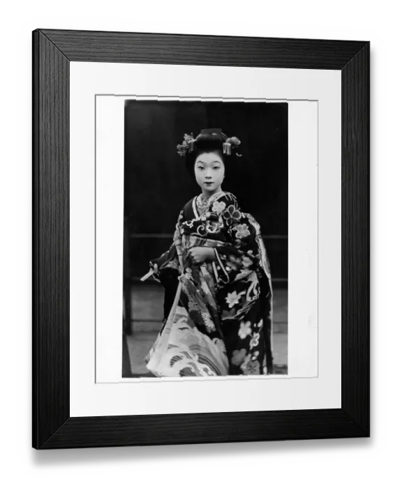 Framed Print : Geisha Girl In Japan Framed Print : Geisha Girl In Japan