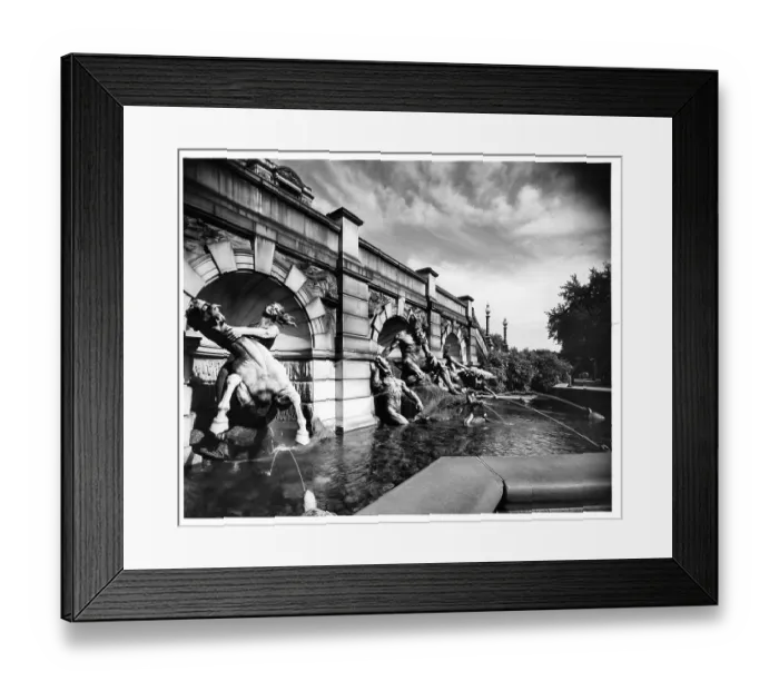 Framed Print : Fountain Of Neptune at Library Of Congress In Washington, DC Framed Print : Fountain Of Neptune at Library Of Congress In Washington, DC