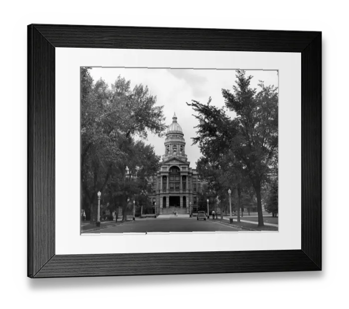 Framed Print : Wyoming State Capitol In Cheyenne Framed Print : Wyoming State Capitol In Cheyenne