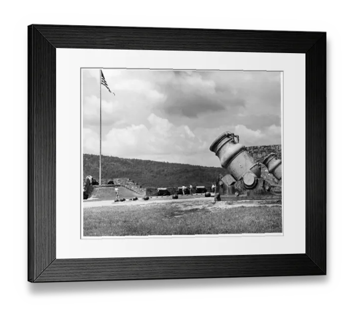 Framed Print : Mortors At Fort Ticonderoga, New York Framed Print : Mortors At Fort Ticonderoga, New York