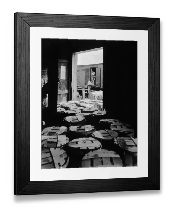 Framed Print : Freight Warehousing Framed Print : Freight Warehousing