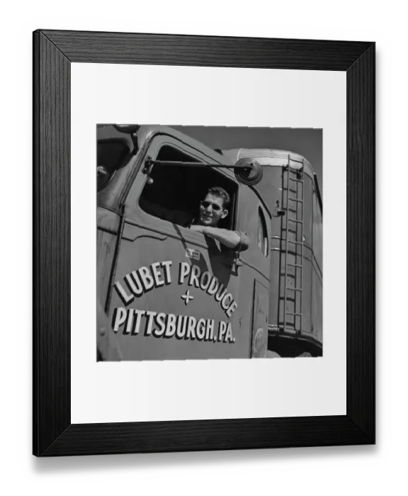 Framed Print : Truck Driver