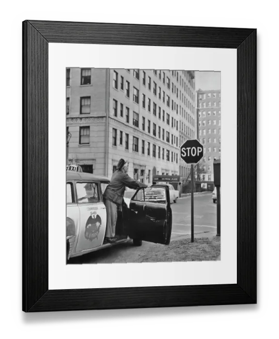 Framed Print : Chicago Cab Driver Framed Print : Chicago Cab Driver
