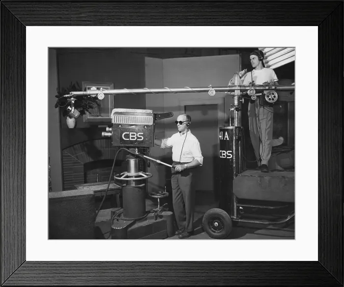 Framed Print : Television Crew Framed Print : Television Crew