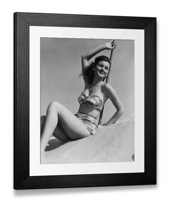Framed Print : Fifties Bikini Framed Print : Fifties Bikini