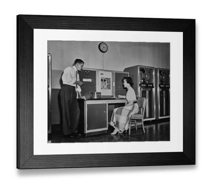 Framed Print : Electro-Mechanical Differential Analyser Framed Print : Electro-Mechanical Differential Analyser