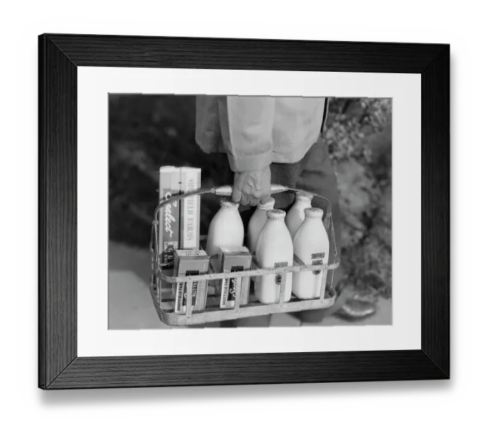 Framed Print : Milk Delivery Framed Print : Milk Delivery