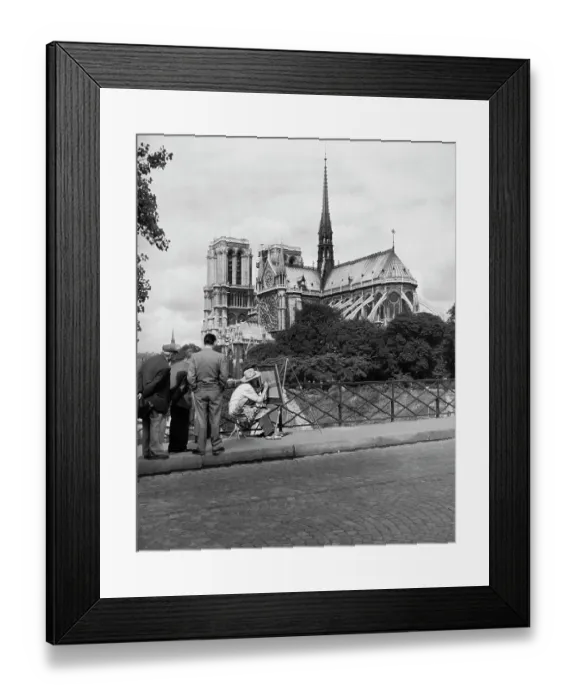 Framed Print : Painting Near Notre-Dame Framed Print : Painting Near Notre-Dame