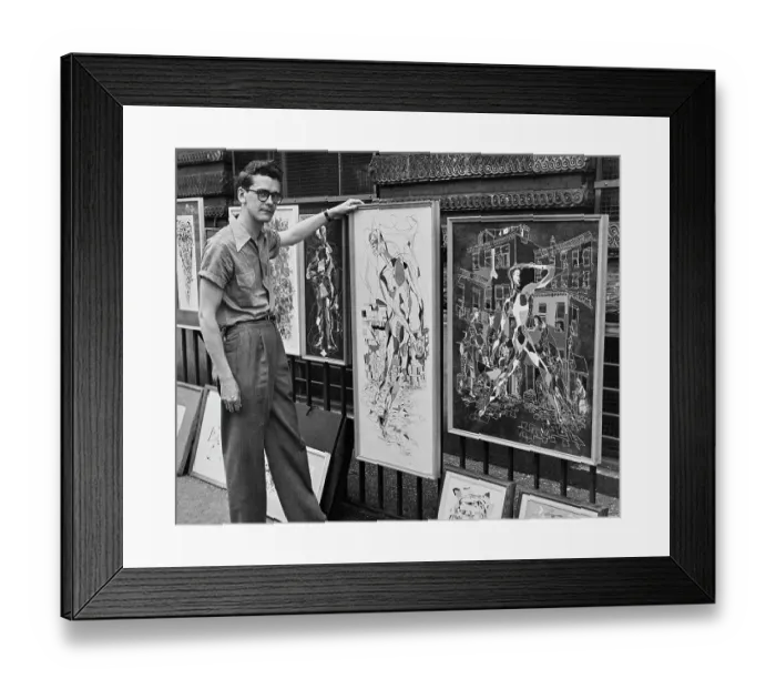 Framed Print : Artist At Outdoor Art Exhibition Framed Print : Artist At Outdoor Art Exhibition
