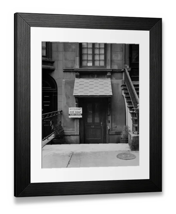 Framed Print : Restaurant To Let, NYC Framed Print : Restaurant To Let, NYC