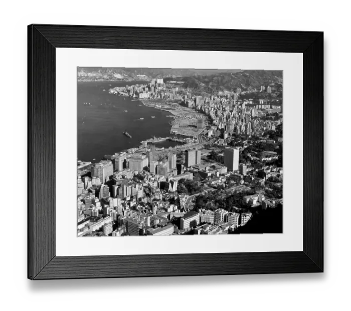 Framed Print : HONG KONG. An aerial view of Hong Kong, China Framed Print : HONG KONG. An aerial view of Hong Kong, China