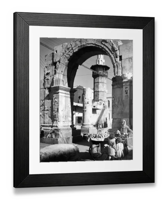 Framed Print : ROMAN GATE IN DAMASCUS Framed Print : ROMAN GATE IN DAMASCUS