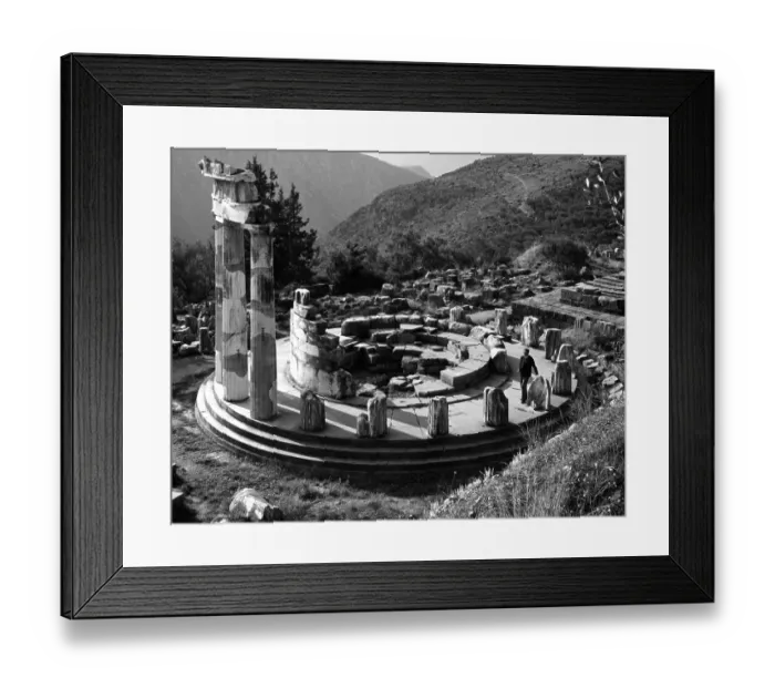Framed Print : RUINS IN DELPHI Framed Print : RUINS IN DELPHI