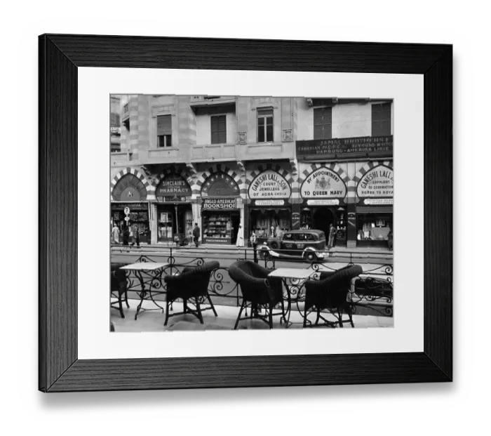 Framed Print : MAIN STEET IN CAIRO Framed Print : MAIN STEET IN CAIRO