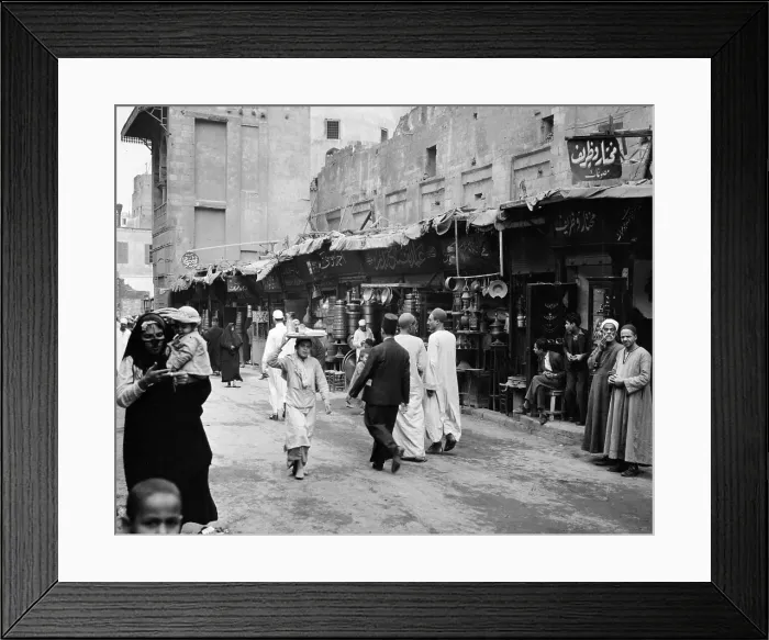 Framed Print : STREET BAZAAR IN CAIRO Framed Print : STREET BAZAAR IN CAIRO