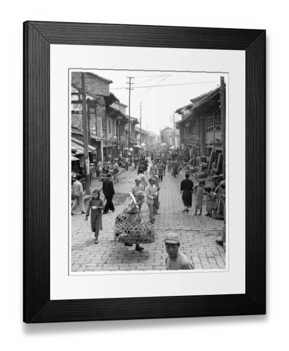 Framed Print : STREET SCENE IN CHINA