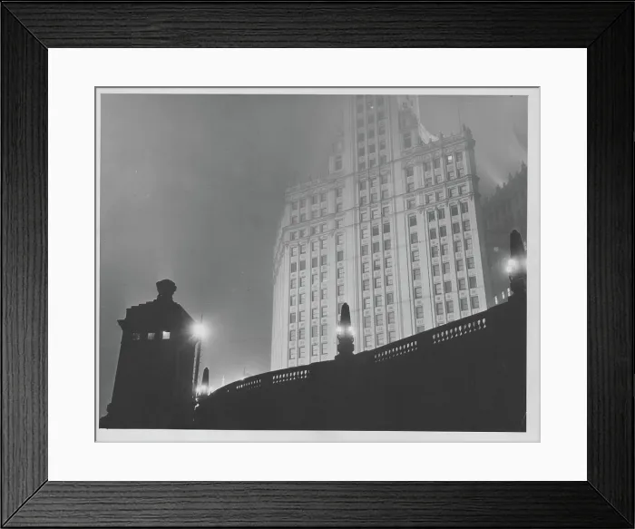 Framed Print : Chicago. The Wrigley Building, a skyscraper located directly across Michigan Avenue Framed Print : Chicago. The Wrigley Building, a skyscraper located directly across Michigan Avenue