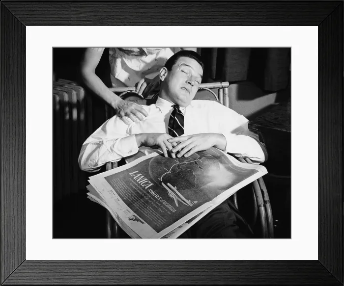 Framed Print : Sleeping Man