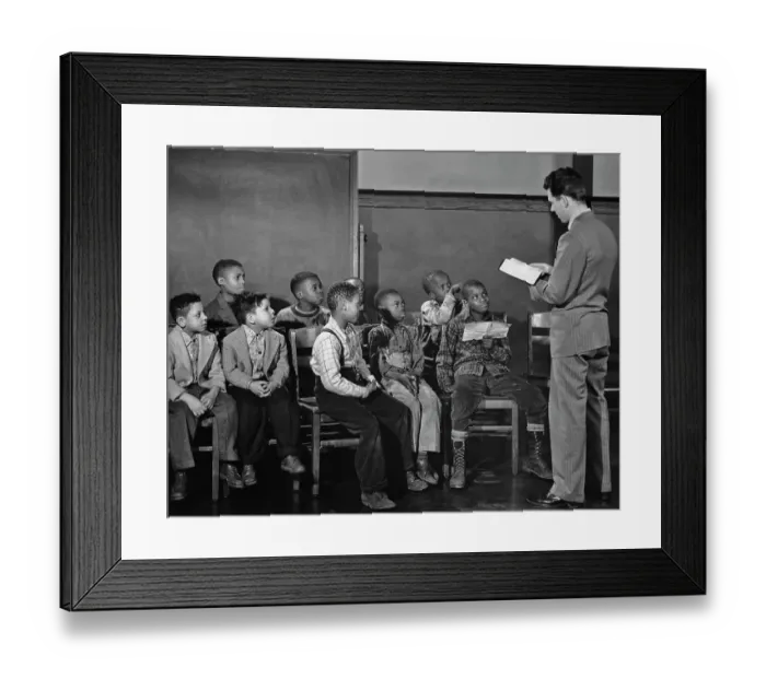 Framed Print : Sunday School Class Framed Print : Sunday School Class