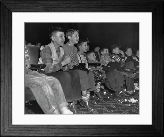 Framed Print : Boys At The Movies Framed Print : Boys At The Movies