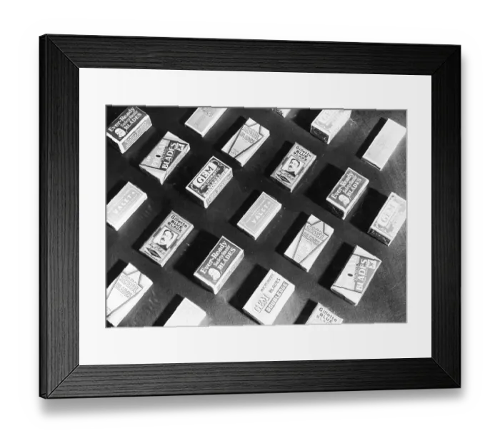 Framed Print : Razor Blades Framed Print : Razor Blades