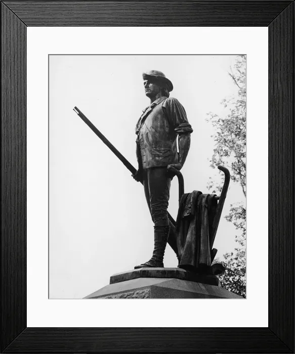 Framed Print : Minute Man Statue Framed Print : Minute Man Statue