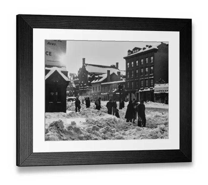 Framed Print : New York In The Snow Framed Print : New York In The Snow