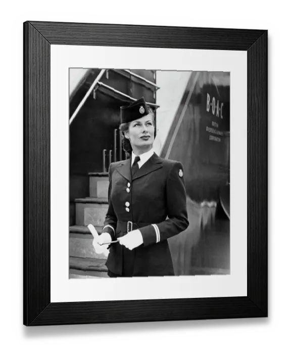 Framed Print : BOAC Female Uniform Framed Print : BOAC Female Uniform