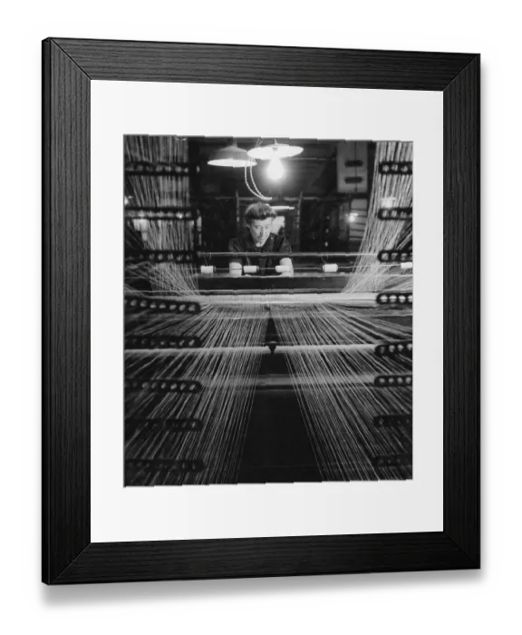 Framed Print : Preparing A Loom Framed Print : Preparing A Loom