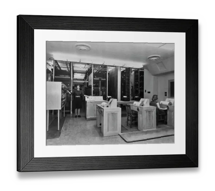 Framed Print : Electro-Mechanical Differential Analyser