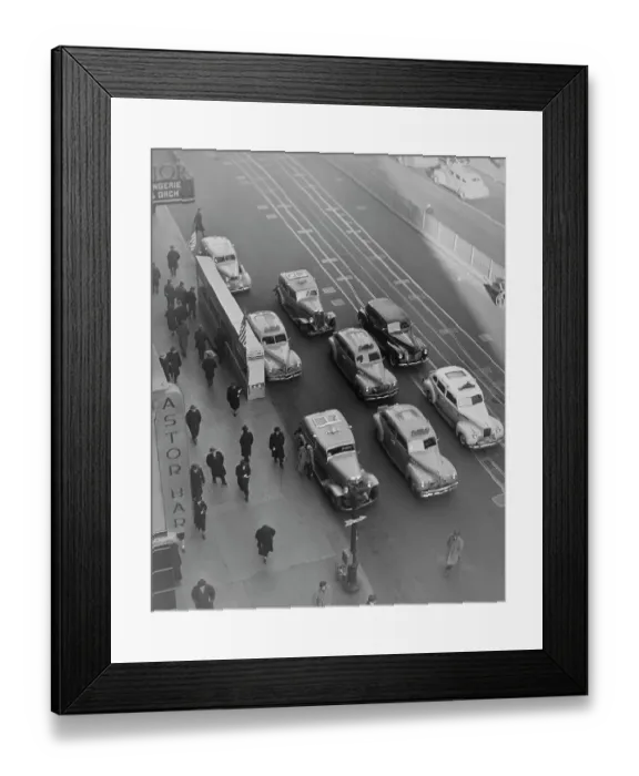 Framed Print : Taxis On Broadway Framed Print : Taxis On Broadway