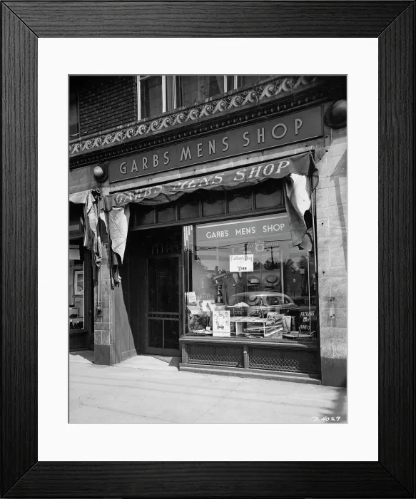 Framed Print : Garbs Men's Shop Framed Print : Garbs Men's Shop