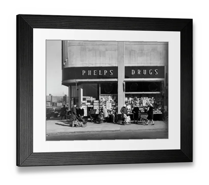 Framed Print : Phelps Drugs Store Framed Print : Phelps Drugs Store