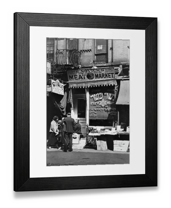 Framed Print : Meat Market Shop Front Framed Print : Meat Market Shop Front