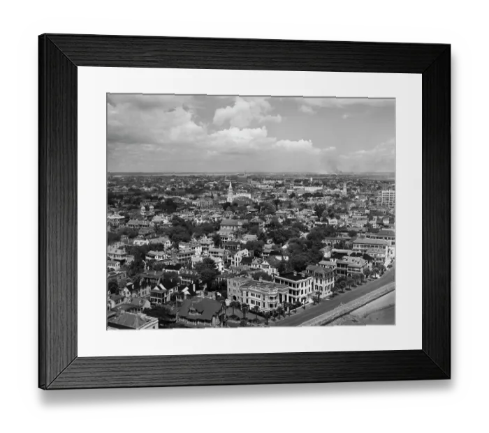 Framed Print : Wraggborough Neighbourhood, Charleston, South Carolina Framed Print : Wraggborough Neighbourhood, Charleston, South Carolina