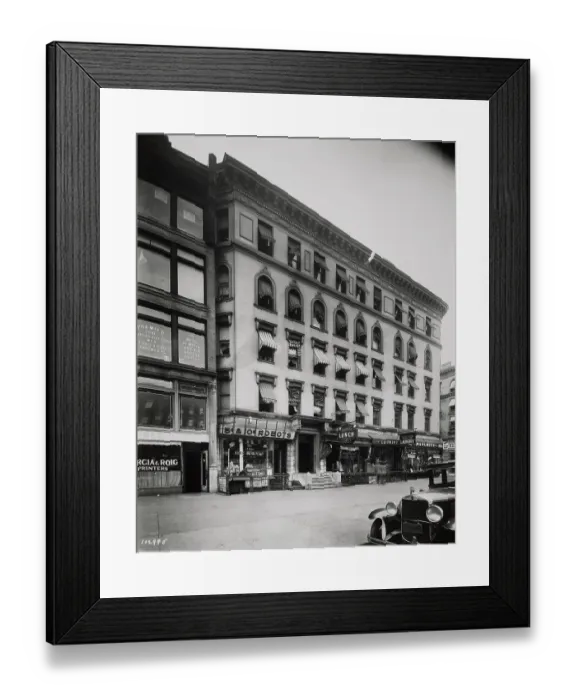 Framed Print : Shops In New York Framed Print : Shops In New York