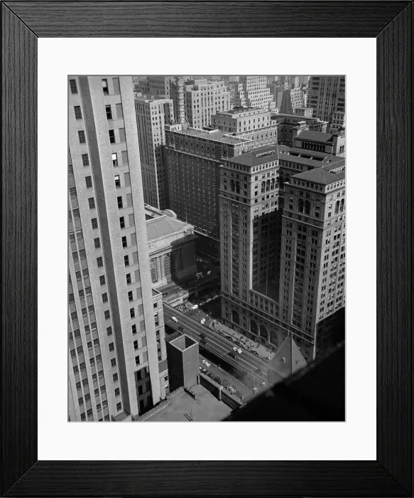 Framed Print : Aerial View Of Terminal City Framed Print : Aerial View Of Terminal City