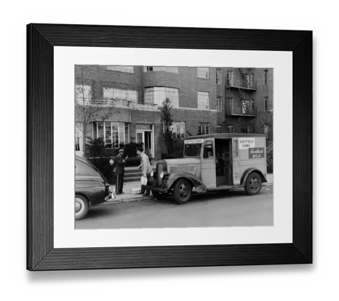 Framed Print : Sheffield Farms Deliver Framed Print : Sheffield Farms Deliver