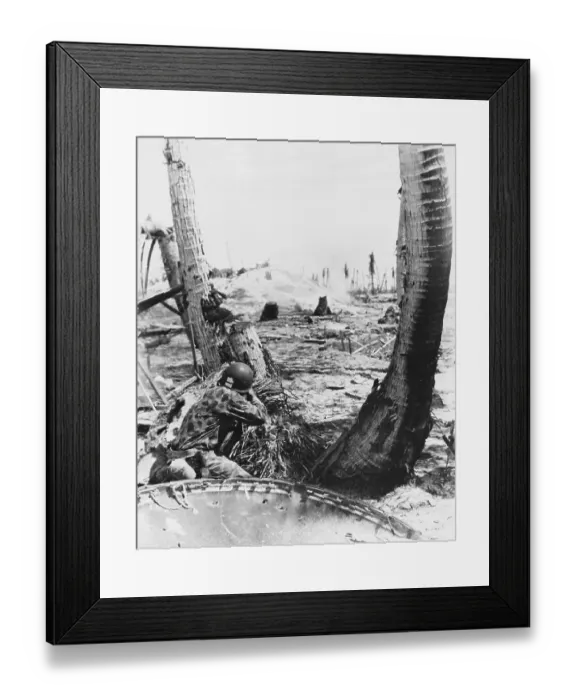 Framed Print : Battle of Tarawa