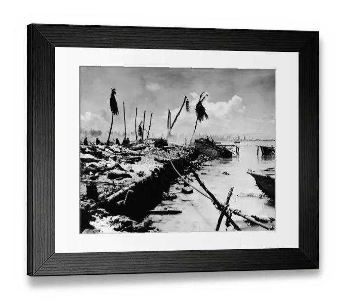 Framed Print : Battle Of Tarawa In World War II Framed Print : Battle Of Tarawa In World War II