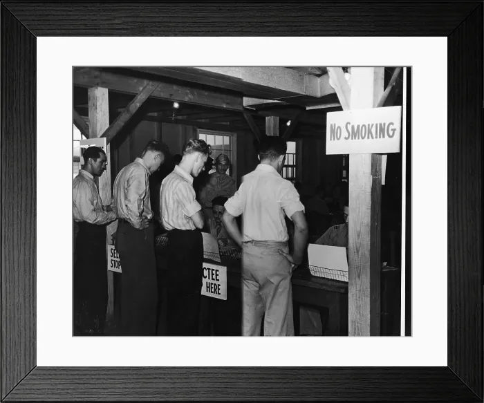 Framed Print : Recruits Wait For Results Framed Print : Recruits Wait For Results