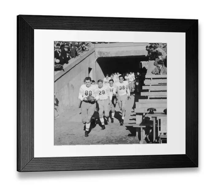 Framed Print : Cornell Team Enters Yale Bowl Framed Print : Cornell Team Enters Yale Bowl