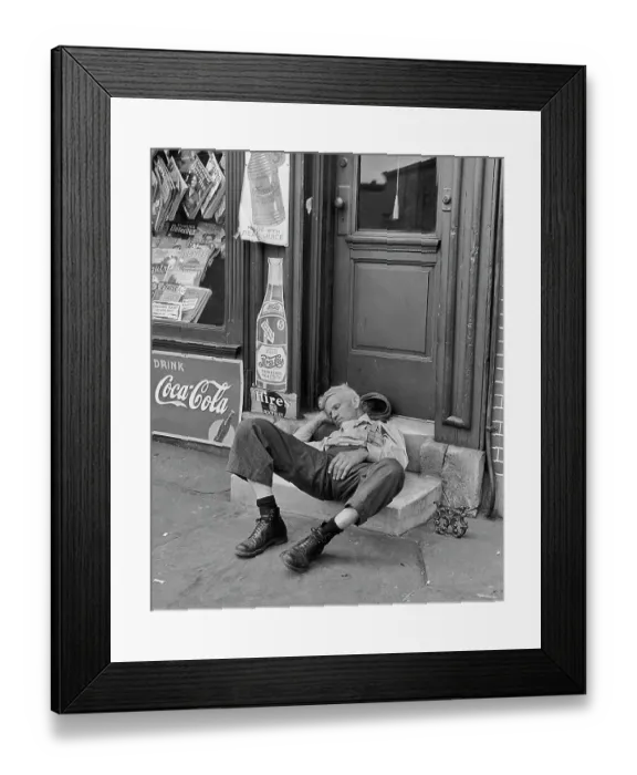 Framed Print : Sleeping In Doorway Framed Print : Sleeping In Doorway